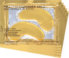 24K Gold Bio Collagen Face, Lip & Eye Mask Wrinkle Tired Crow Feet Puffy Under Eye Treatment - Packs of 5, 10, 20, or 50 Available (Eye Masks, 5)