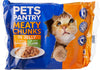 essentials - Complete Wet Cat Food - Magnificent Meaty Medley Chunks in Jelly - Chicken, Lamb, 52 Pouches x 85g