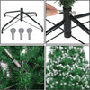 Artificial Christmas Tree,6ft Snow Flocked Christmas Tree with 900 Snow Effect Tips and Christmas Tree Metal Stand