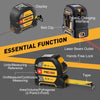 Laser Rangefinder, 40 m, Digital Laser Tape Measure with LCD Backlight, M/in/Ft, Rechargeable Laser Meter & 5 m Tape Measure, Pythagoras/Distance/Area/Volume Measurement