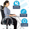 Gel Enhanced Memory Foam Seat Cushion for Office Chair, Coccyx Lower Back Support Tailbone Pain Relief Cushions, Work Chair Pad Pillow, Sciatica, Butt, Desk Chair Cushion
