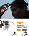 " Super Bright Rechargeable Headlight - Illuminate Your Adventures with 6000 Lumens, Hands-Free Flashlight for Outdoor Activities - Waterproof, Perfect for Running, Camping, Fishing, Cycling, and Hiking"
