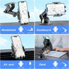 "Ultimate Stability 4-in-1 Car Phone Holder: 360° Rotation, One-Button Release for 4.7 to 6.7 Inch Smartphones!"