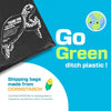 "Green Planet Pack: Eco-Friendly Compostable Mailing Bags - 3 Sizes | Biodegradable & Sustainable Packaging | 10 Pack"