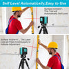 " Laser Level - Achieve Perfect Alignment with Self-Leveling Red Beam for Construction, Picture Hanging, and Home Renovation - Includes Carrying Pouch and Battery"