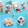 " 50PCS Clear Cake Slice Boxes - Perfect for Large Muffins, Salads, and Cheese - Ideal for Home Baking, Parties, and Cake Shops!"