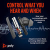 "Immerse Yourself in Crystal-Clear Audio with Poly Voyager Free 60+ UC True Wireless Earbuds - Noise-Canceling Mics, ANC, and Smart Charge Case - Perfect for iPhone, Android, PC/Mac, Zoom, and Teams"