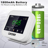 "Smart CO2 Monitor with Temperature, Humidity, and Clock - Long-lasting Battery, High-Resolution Colour Screen"