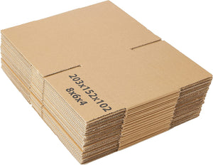 "Pack of 25  Small Single Wall Shipping Boxes - Perfect for Mailing, Gifts, and More!"