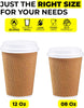 " Ripple Takeaway Paper Coffee Cups with Lids - 30 Cups, 12 OZ - Perfect for Enjoying Your Favorite Hot Drinks!"