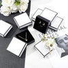 "Deluxe Set of 16 Elegant Paper Jewelry Boxes - Perfect for Rings, Pendants, Necklaces, and More! Ideal for Festivals, Gifts, and Storage - Compact and Stylish Design - 7.3X7.3X3.2Cm"