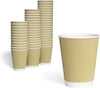 "Stay Cozy and Enjoy Your Favorite Hot and Cold Drinks Anywhere with  100 Ripple Wall Paper Cups - Perfect for Tea and Coffee Takeaway - Insulated Design - 8Oz"