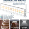 "Enhanced  Motion Sensor Light: Wireless, Dimmable, and Rechargeable - Perfect for Wardrobes and Cabinets - Set of 3"