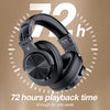 "Immerse Yourself in Music with A70 Bluetooth Headphones - 72 Hrs Playtime, Studio-Quality Sound, Foldable Design, Perfect for DJs, TV, PC, and Phone"