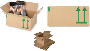 "Superior Quality 50-Pack Eco-Friendly Cardboard Boxes - Ideal for Shipping, Moving & Gifting - Compact & Durable 9x6x4 Inch Corrugated Cartons"