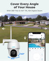 " Solar Security Camera: Wireless, Hassle-Free Installation, 360° Pan-Tilt, Person/Vehicle Detection, No Monthly Fees!"