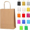 Thepaperbagstore 20 Small Paper Party Bags, Gift and Sweet Bags with Twist Handles - Brown - 180X220X80Mm