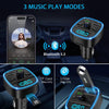 "Ultimate Bluetooth FM Transmitter: Dual USB Charging, Hands-Free Calling, Music Player - Ideal for TF Card & USB Disk in Your Car"