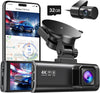 "Stay Safe and Secure with our Ultimate 4K/2.5K Full HD Dash Cam Bundle: Includes Free 32GB Card, Wi-Fi GPS, Night Vision, and 24H Parking Mode!"