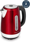 " Equip Red Jug Kettle - 1.7L Rapid Boil with Limescale Filter - Stylish and Efficient!"