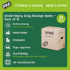"Storepak Heavy Duty Small Storage Boxes - Durable Archive Cardboard Boxes with Convenient Handles - 31 Litre Capacity - Eco-Friendly and Recyclable - Pack of 15 - Compact and Sturdy - Brown"