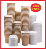 "Ultimate Deal: 100 Pack of 12oz Triple Walled Ripple Cups with Lids - Perfect for Coffee, Tea, and Hot Drinks!"