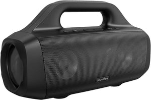 "Ultimate   Motion Boom: Premium Portable Bluetooth Speaker with Titanium Drivers, Enhanced Bass, Waterproof Design, 24-Hour Playtime, App Connectivity - Perfect for Home and Outdoor Adventures!"