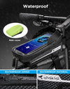 "Ultimate Waterproof Bike Bag: Lightweight, Pressure-Resistant, Touchscreen Compatible - Ideal Gift for Men!"
