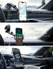 "Fast Wireless Car Charger: Auto Clamping Mount for iPhone & Samsung Galaxy - Charge on the Go!"