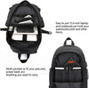 "Secure and Stylish Laptop Backpack with USB Charging Port - Perfect for Business Travel and College, Fits 15.6 Inch Laptop - Black"