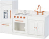 White Wooden Toy Kitchen Toy Cooker Play Kitchen Set TD-12302WR