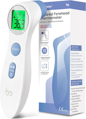 "Advanced Non-Contact Infrared Thermometer for Adults, Kids, and Babies - Accurate Digital Forehead Thermometer for Instant Body Temperature Readings"