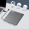 "Ultimate External CD DVD Drive: High-Speed USB 3.0 & Type-C, SD TF Slot, 2 USB Ports - Perfect for Macbook Pro, PC, and More!"