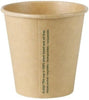 "1000 Pack of  Compostable Coffee to Go Cups - Eco-Friendly, Brown Unbleached Paper Cups with Water-Based Barrier - Perfect for Single-Use Beverage Service!"