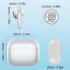 "Ultimate Wireless Earbuds: HiFi Stereo Sound, 40H Playtime, Noise Cancelling Mic, Dual LED Display - IP7 Waterproof (Silver)"