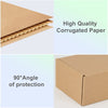 " 25-Pack Small Shipping Boxes - Compact and Sturdy Corrugated Cardboard Boxes for Easy Mailing, Packing, and Literature Protection - 11x8x2 Inches"