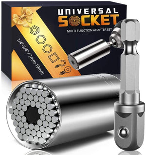 "Ultimate Universal Socket: The Perfect Gift for Men - Dad, Granddad, Husband, Boyfriend - Unleash Their DIY Skills with this Must-Have Gadget - Ideal for Birthdays, Christmas, and Secret Santa!"