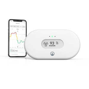 "Stay Safe and Breathe Easy with the  View Radon 2989 - Smart Radon Monitor with Wifi, Hub Functionality, and Calm Tech Display - Monitors Radon, Humidity, and Temperature"