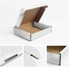 "Premium White Cardboard Shipping Boxes - 25 Pack of Durable and Versatile 13"X10"X2" Mailing Boxes"
