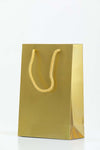 Small Gold Glossy Laminated Uk Carrier Bags