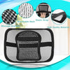 "Ultimate Comfort Mesh Back Support: Experience Unmatched Lumbar Support and Air Flow for Home, Office, and Car Seats - Say Goodbye to Back Pain!"