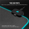"Ultimate Gaming Experience: MM700 RGB Extended Cloth Gaming Mouse Pad - Massive 930mm x 400mm Size - Mesmerizing 360° RGB Lighting - Dual USB Port Hub - Premium Thick Rubber - Sleek Black Design"