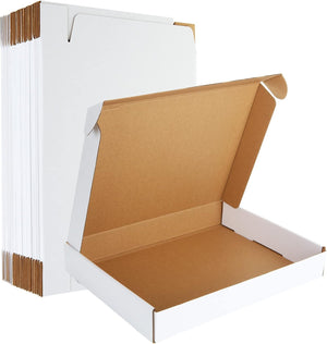 "Premium 30-Pack Shipping Boxes - Durable Corrugated Cardboard Mailing Boxes for Small Business - Perfect for Packaging and Gifting - Convenient Size - Elegant White Design"