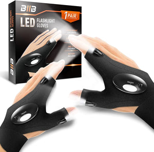 "Light Up His World: LED Gloves for Men - Perfect Christmas Gifts for Him! Surprise Dad with Cool Gadgets - Ideal Birthday and Stocking Fillers for Men/Women. Unwrap Joy with Fishing Gifts for Men!"