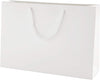 "Premium White Paper Bags with Rope Handles - Elegant and Spacious (Pack of 100)"