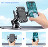 "Ultimate Stability 4-in-1 Car Phone Holder: 360° Rotation, One-Button Release for 4.7 to 6.7 Inch Smartphones!"