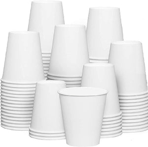 "Nature-Inspired Single Wall Disposable Paper Cups - Available in 50, 100, and 200 Pcs Packs - Perfect for Coffee and Tea - Premium Quality Cups Designed for UK"