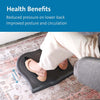 "Ultimate Comfort Ergonomic Foot Rest - Elevate Your Posture and Relieve Aches with  Solesaver - Grey (56152)"