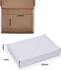 "Sturdy and Stylish  White Shipping Boxes - 25 Pack of Convenient 11"X8"X2" Cardboard Mailing Boxes"