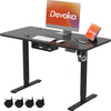 "Upgrade Your Workstation with the Electric Standing Desk - Height Adjustable, Smart Panel, and Convenient Backpack Hook!"
